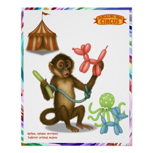 Spike's balloon monkey magic ポスター (正面)