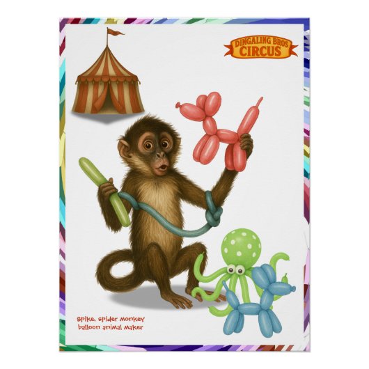 Spike's balloon monkey magic ポスター (正面)