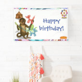 Spike's balloon monkey magic birthday 横断幕 (インサイチュ)