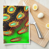 Spiky Burst Fusion – Modern Kitchen Towel キッチンタオル (四つ折り)