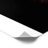 Spiky Red "Tree" Fractal With Spikes ポスター (角)