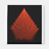 Spiky Red "Tree" Fractal With Spikes マグネット (正面)