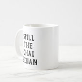 Spill The Chai Behan Funny Pakistani Sister Tea コーヒーマグカップ (正面左)