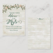 Spill the Tea Bridal Shower Flat Advice Card アドバイスカード (正面/裏面)