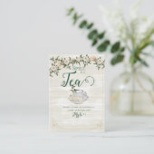 Spill the Tea Bridal Shower Flat Advice Card アドバイスカード (スタンド正面)