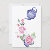 Spill the Tea with the Bride-to-be Bridal Shower 招待状 (裏面)