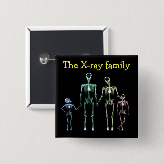 SpillaのX線家族 缶バッジ (正面&裏面)
