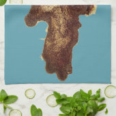 Spilled Coffee キッチンタオル (折り畳み)