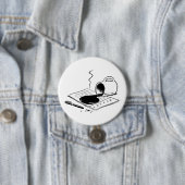 Spilled Coffee on Report Funny Office Mishap 缶バッジ (インサイチュ)