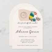 Spilled Tote FRESH OFF MARKET Arch Bridal Shower 招待状 (正面/裏面)