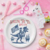 Spilling The Tea Since 1773 Cute Quote ペーパープレート (パーティー)