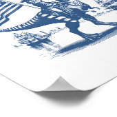 Spilling The Tea Since 1773 Cute Quote ポスター (角)