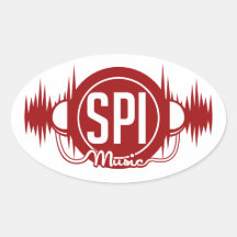 SPIMUSICINCロゴレッド – ステッカー