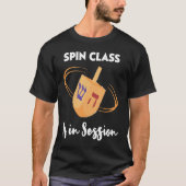 Spin Class Is In Session  Happy Chanukkah Tシャツ (正面)