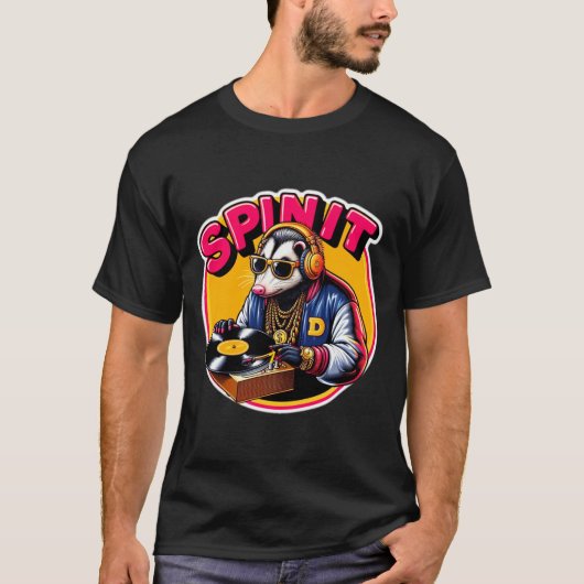 SPIN IT-OPOSSUM DJ 2 Tシャツ (正面)