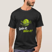 Spin It Win It padel Ball Planet Sports Tシャツ (正面)