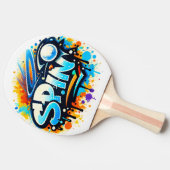 SPIN Tennis Graffiti 卓球ラケット (横)