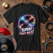 Spin That Beat | カラフルなDJレコード音楽 トライブレンドTシャツ