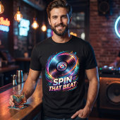 Spin That Beat | カラフルなDJレコード音楽 トライブレンドTシャツ