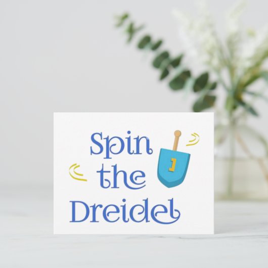 Spin The Dreidel シーズンポストカード (スタンド正面)