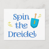 Spin The Dreidel シーズンポストカード (正面)