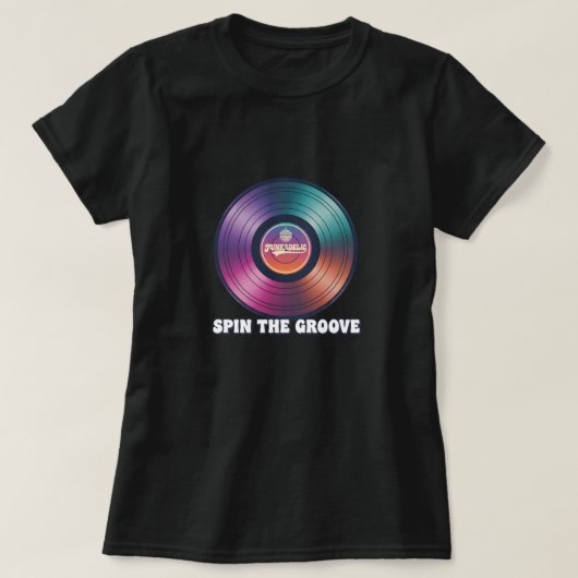 Spin the groove tシャツ (デザイン正面)