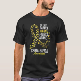 Spina Bifida Awareness Month Butterflies Yellow Ri Tシャツ
