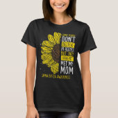 Spina Bifida Awareness Ribbon Mom Warrior Tシャツ (正面)