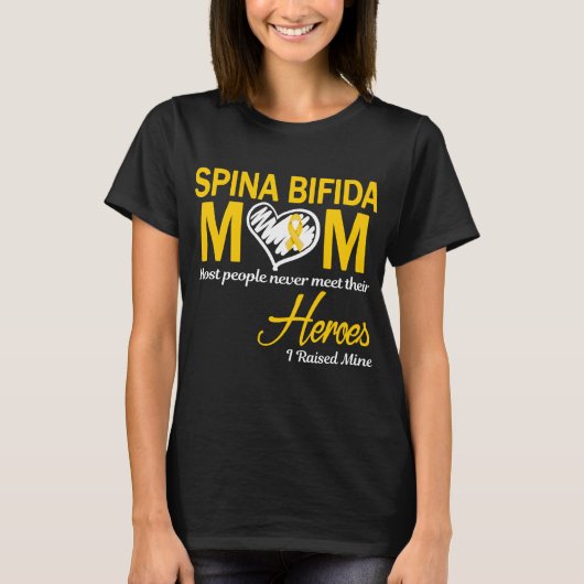 Spina Bifida Mom私は私の育て Tシャツ (正面)