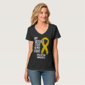 Spina Bifida My Sister's Fight Is My Fight Spina B Tシャツ (正面フル)