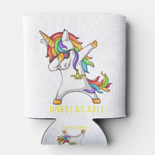 SPINA BIFIDA Warrior Unbreakable 缶クーラー (裏面)