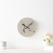Spine ラウンド壁時計 (ホーム)