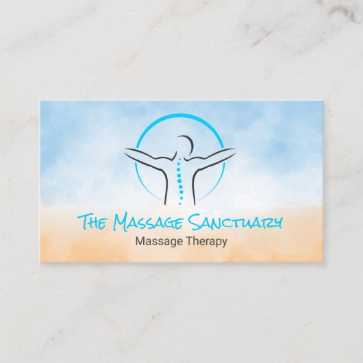 Spine Back Logo | Massage Therapy 名刺 (正面)