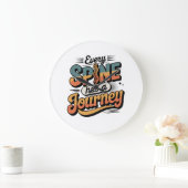 Spine Care Journey and Body Alignment ラージ壁時計 (ホーム)