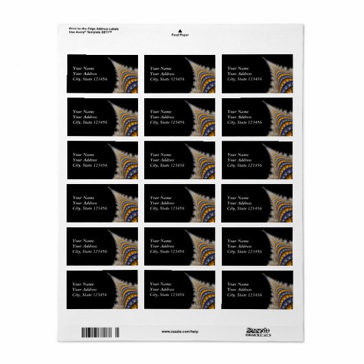 Spine_fractal ラベル (フルシート)