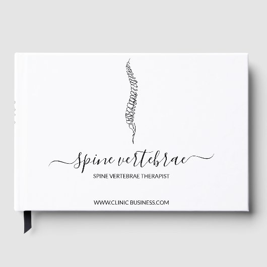 Spine Logo Chiropractor Doctor ゲストブック (正面)