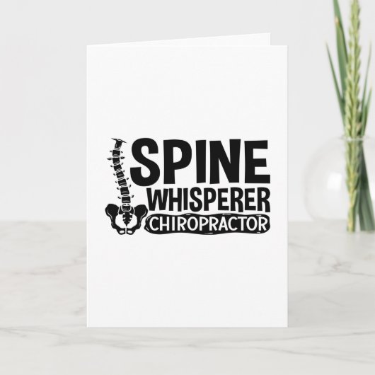 Spine Whisperer Chiropractic Chiropractor Chiro カード (正面)