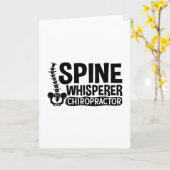 Spine Whisperer Chiropractic Chiropractor Chiro カード (黄色い花)