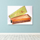 Spinet, 1746 キャンバスプリント (インサイチュ (ウッドフロア))