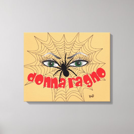 Spinnen Frau Druck auf Keilleinwand キャンバスプリント (正面)