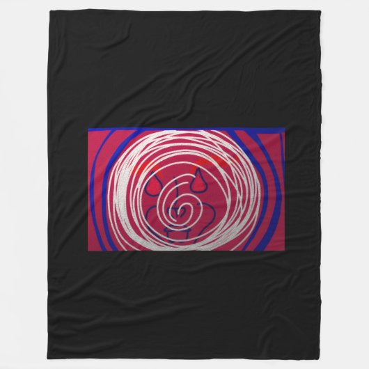 Spinning Around フリースブランケット (正面)