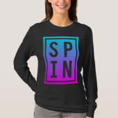 Spinning Class Saying Spin Workout Exercise Bike F Tシャツ (正面)