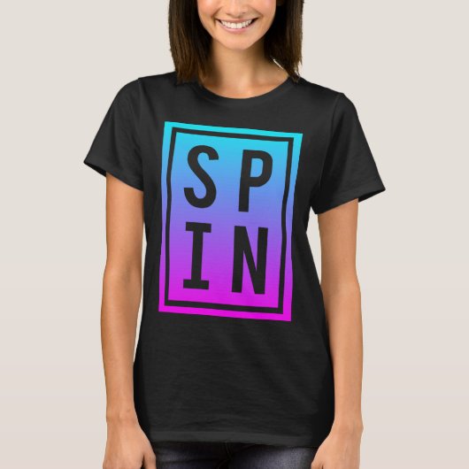 Spinning Class Saying Spin Workout Exercise Bike F Tシャツ (正面)