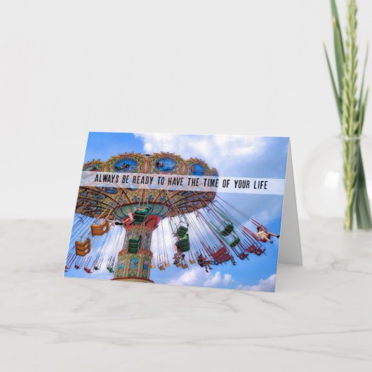 SPINNING SEATSグリーティングカード サンキューカード (正面)