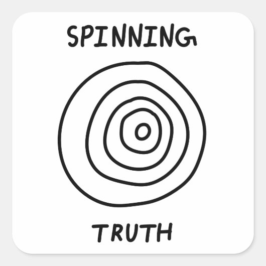 Spinning Truth スクエアシール (正面)