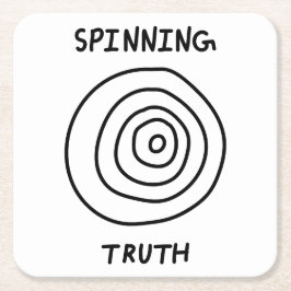 Spinning Truth スクエアペーパーコースター