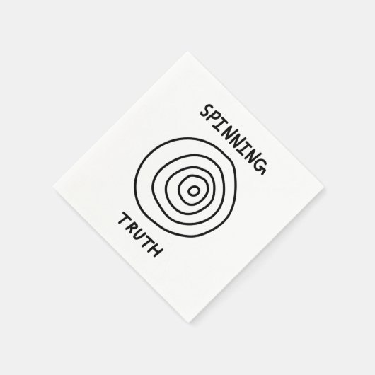 Spinning Truth スタンダードカクテルナプキン (角)