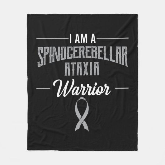 Spinocerebellar Ataxia Warrior Awareness Ribbon SC フリースブランケット (正面)
