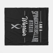 Spinocerebellar Ataxia Warrior Awareness Ribbon SC フリースブランケット (正面(横))