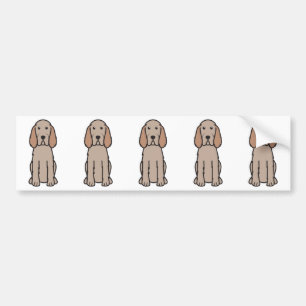 Spinone Italiano犬の漫画 バンパーステッカー